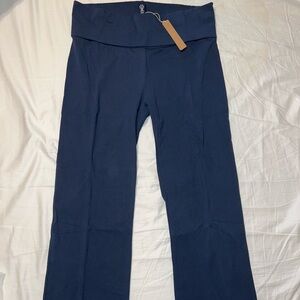 ❗️SOLD❗️Skims Cotton Jersey Foldover Pants Navy